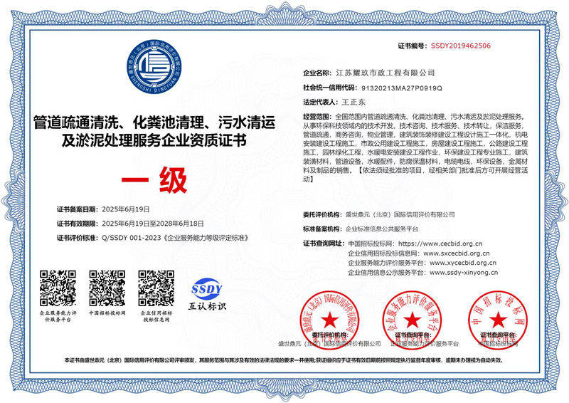 仙霞路企业资质证书